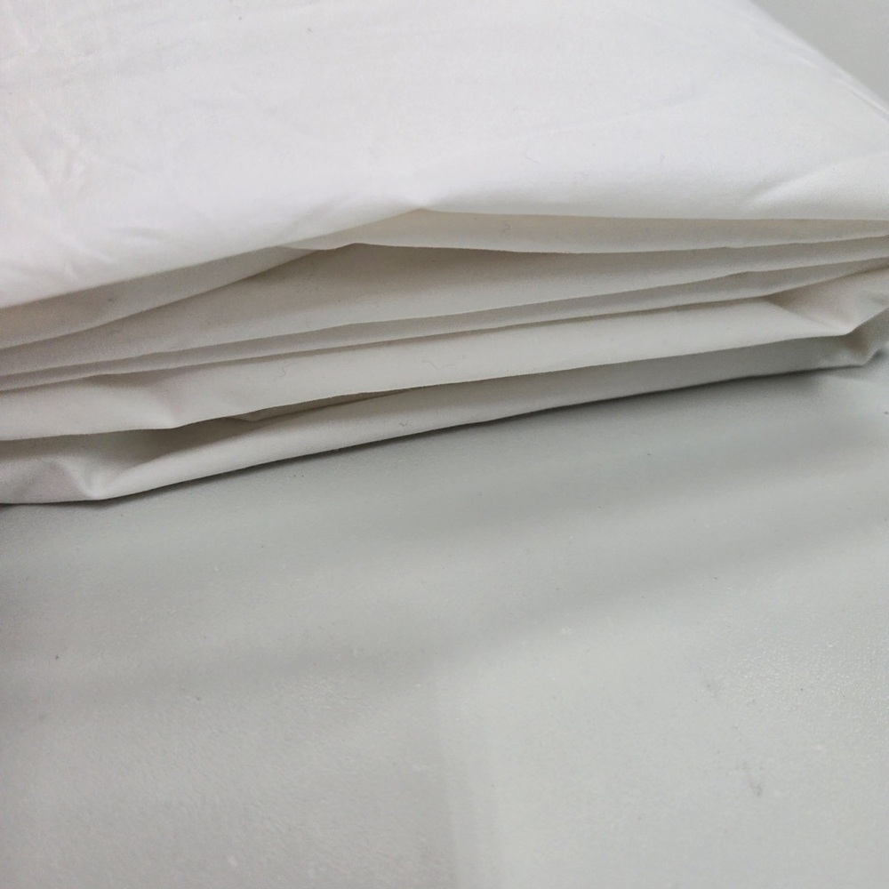 NWOT QUINCE Classic Organic Percale Flat Sheet King White 6393 - Picture 7 of 9